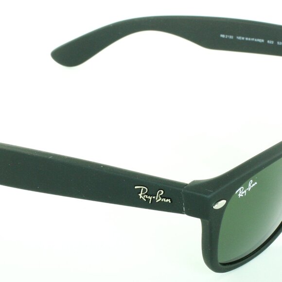RAY BAN RB2132 622 Black Square 55 mm Unisex Sunglasses Made in Italy - Picture 2 of 10